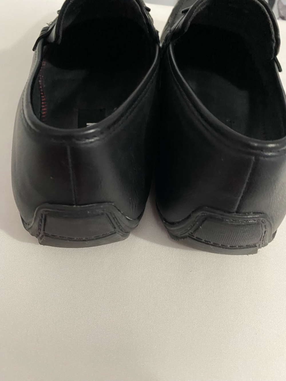 Men’s Steve Madden Black Slip On Loafer Size 9M Used Faux Leather - Picture 5 of 9